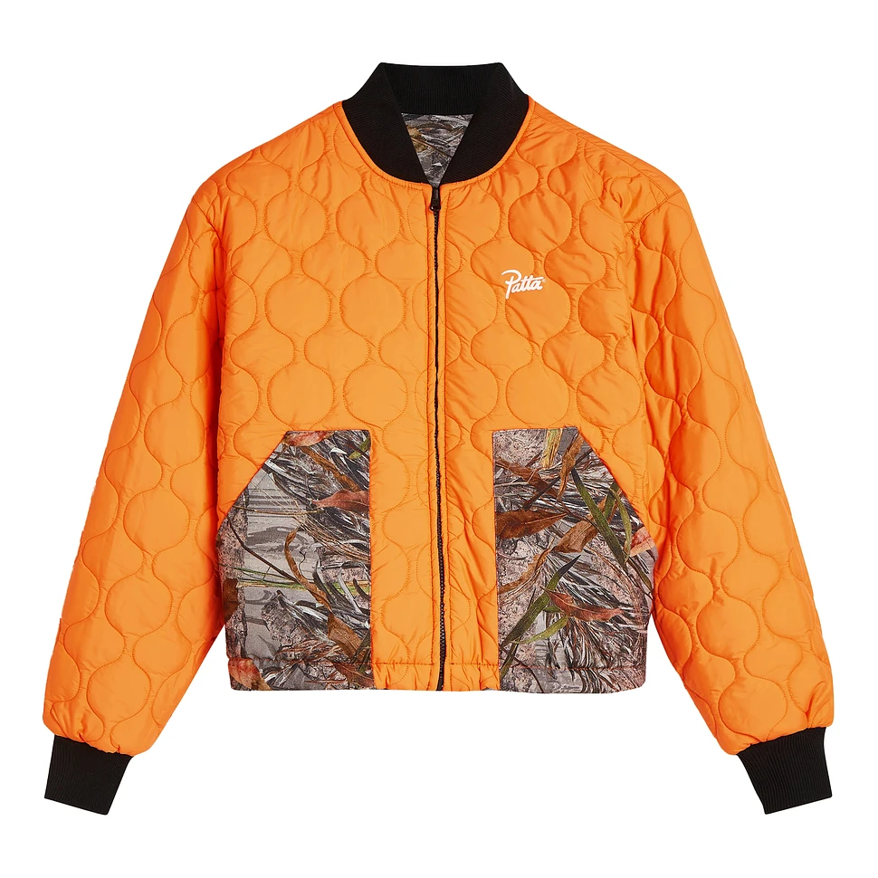 Patta - Nature Print Reversible Canvas Bomber Jacket