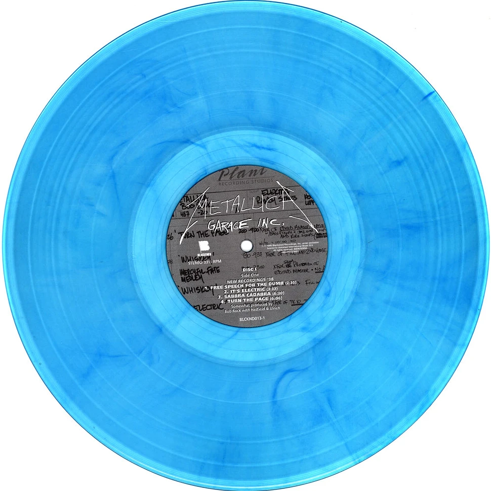 Metallica - Garage Inc. Clear Blue Vinyl Edition
