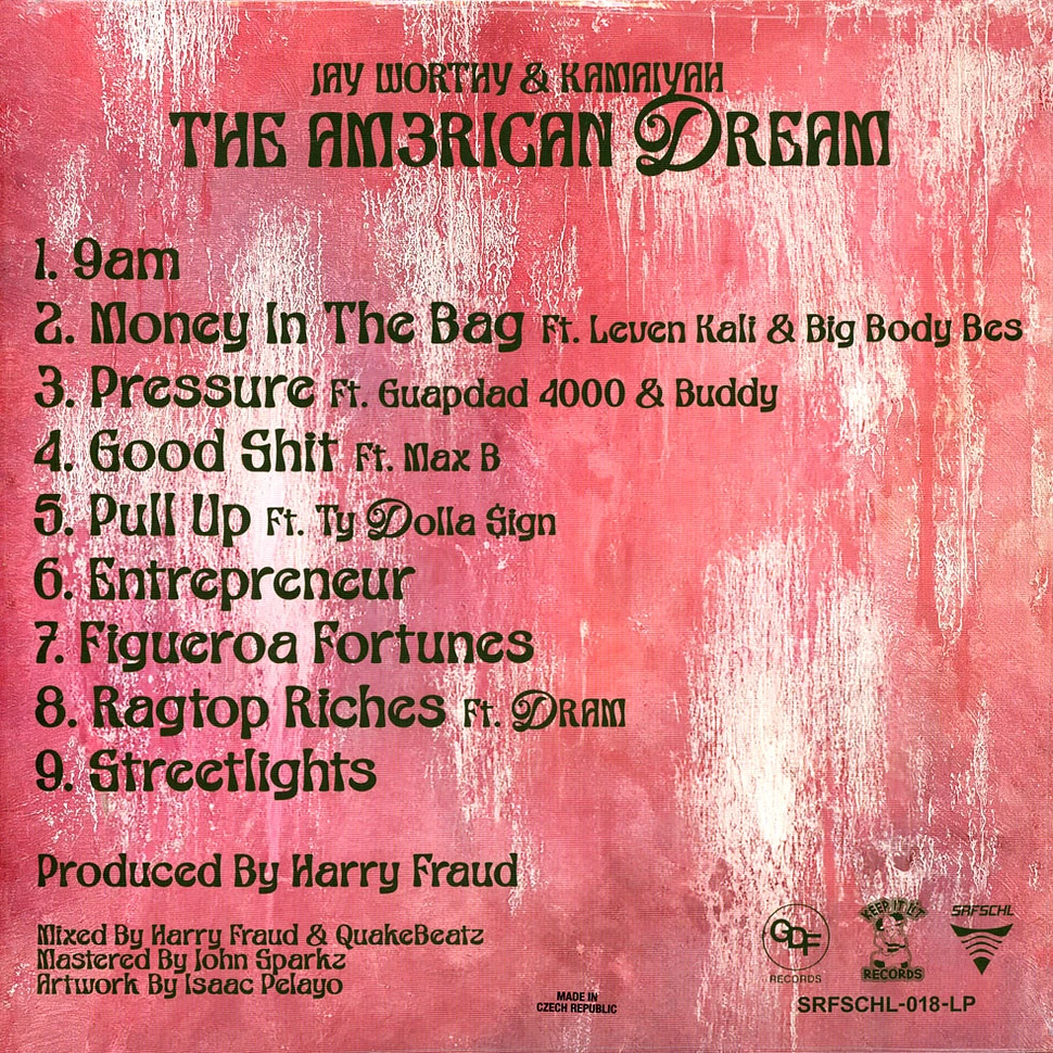 Jay Worthy, Kamaiyah & Harry Fraud - The Am3rican Dream Black Vinyl Edition