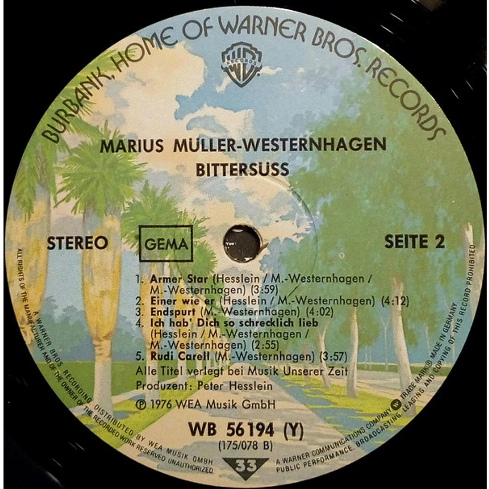 Marius Müller-Westernhagen - Bittersüß