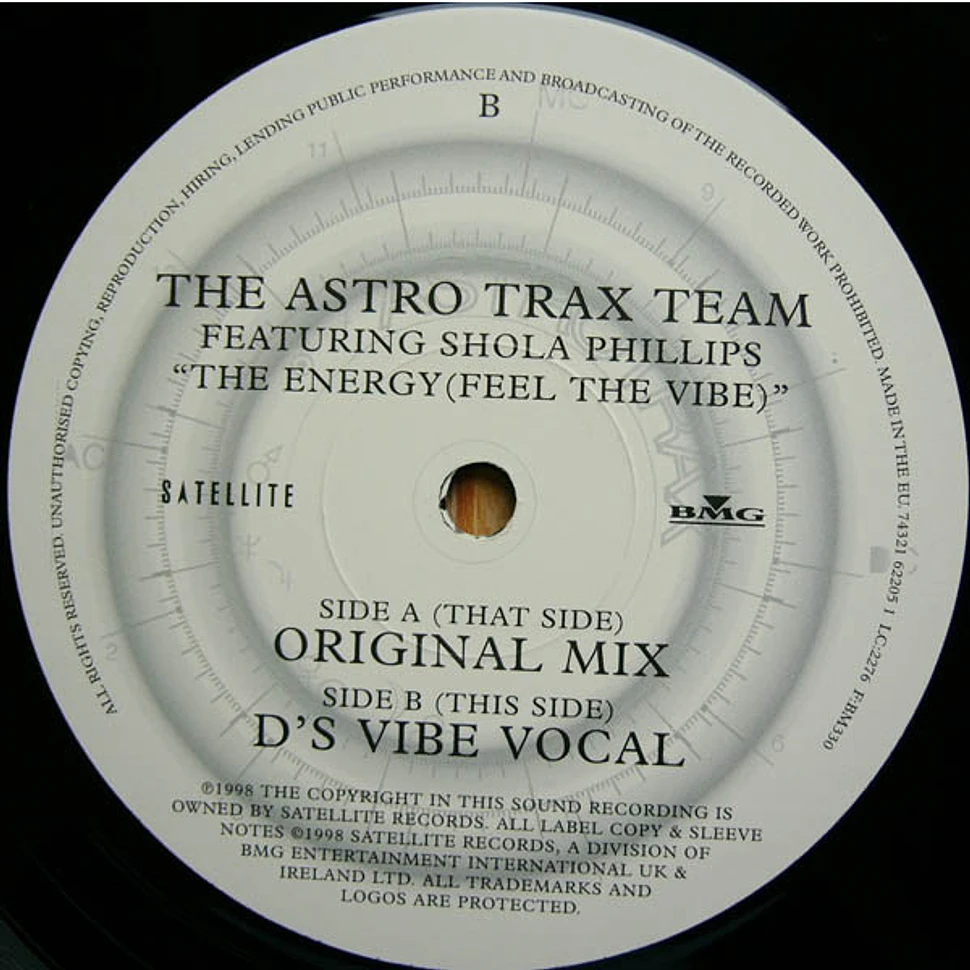 Astrotrax Featuring Shola Phillips - The Energy (Feel The Vibe)