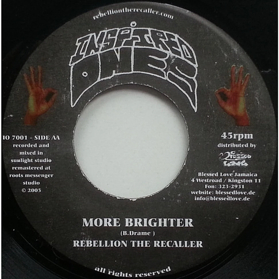 Rebellion The Recaller - We Must Rebel / More Brighter