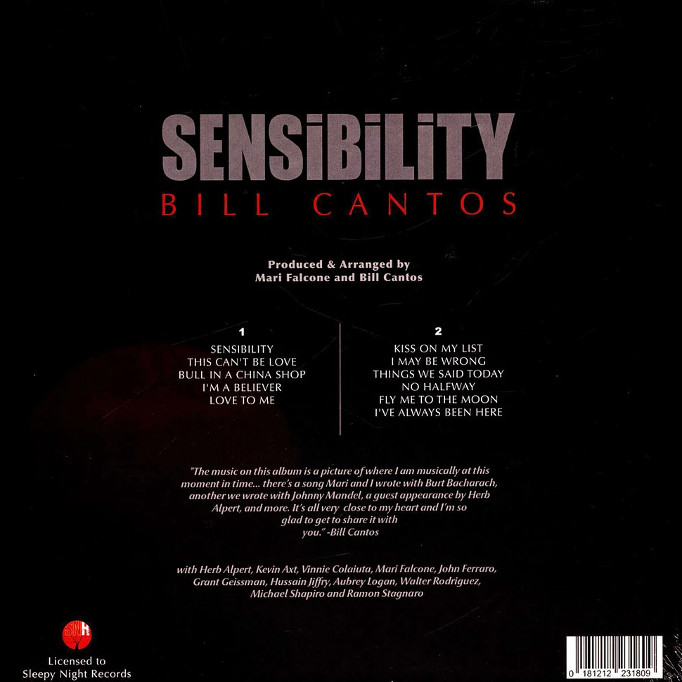 Bill Cantos - Sensibility Red Vinyl Edition