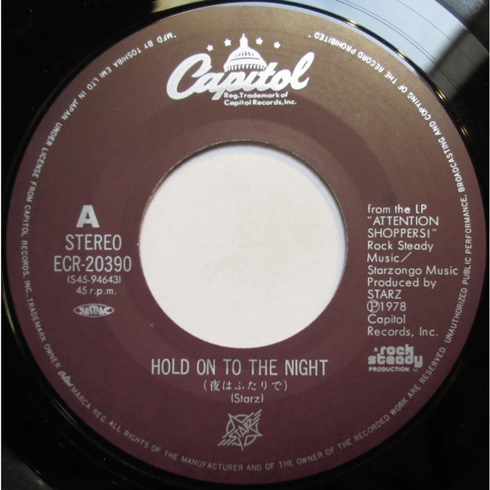 Starz - Hold On To The Night