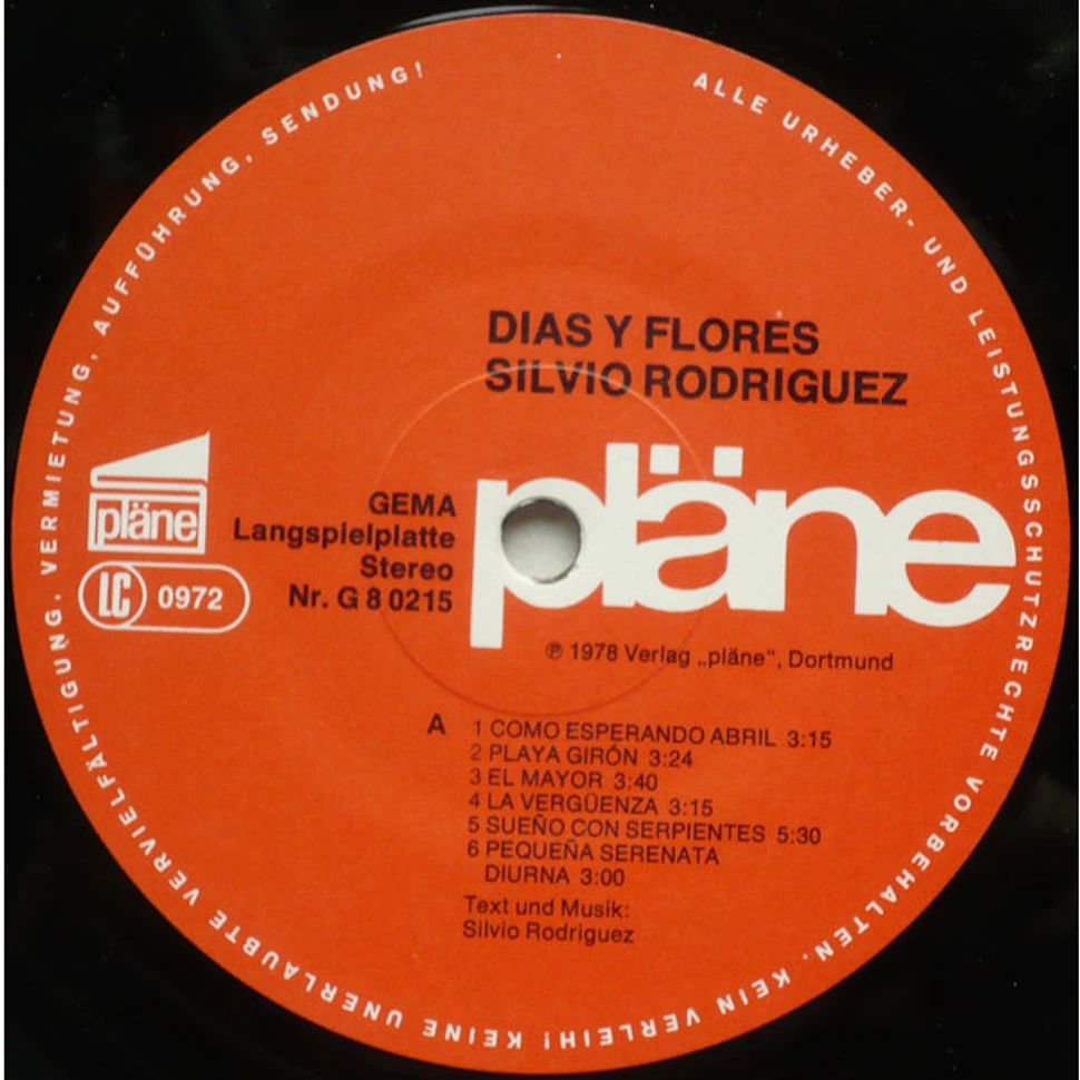 Silvio Rodríguez - Dias Y Flores