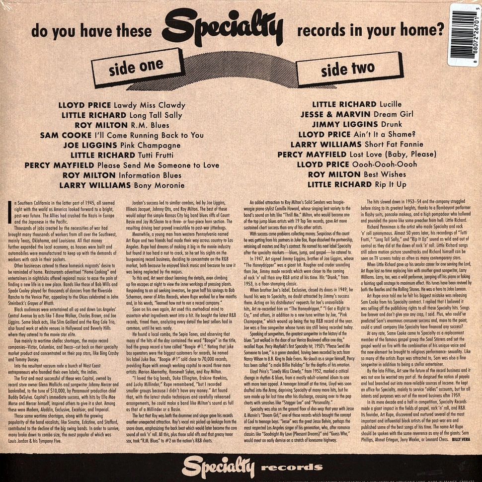 V.A. - Rip It Up: The Best Of Specialty Records