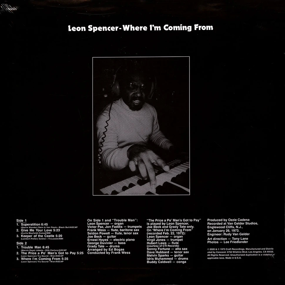 Leon Spencer - Where I'm Coming From