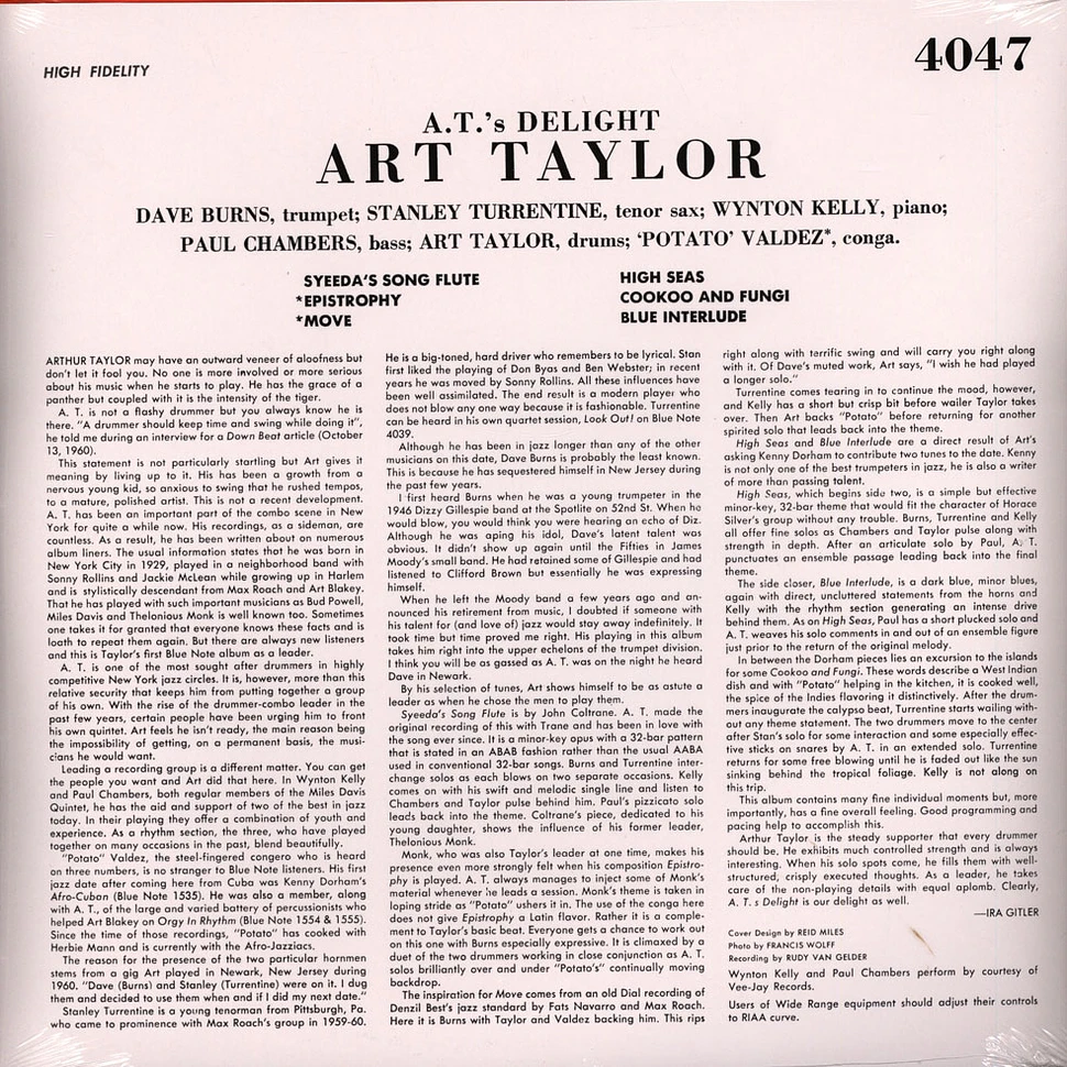 Art Taylor - A.T.'S Delight