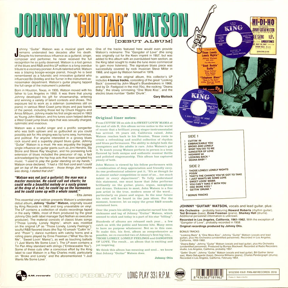 Johnny Guitar Watson - Johnny Guitar Watson (Debut Album)