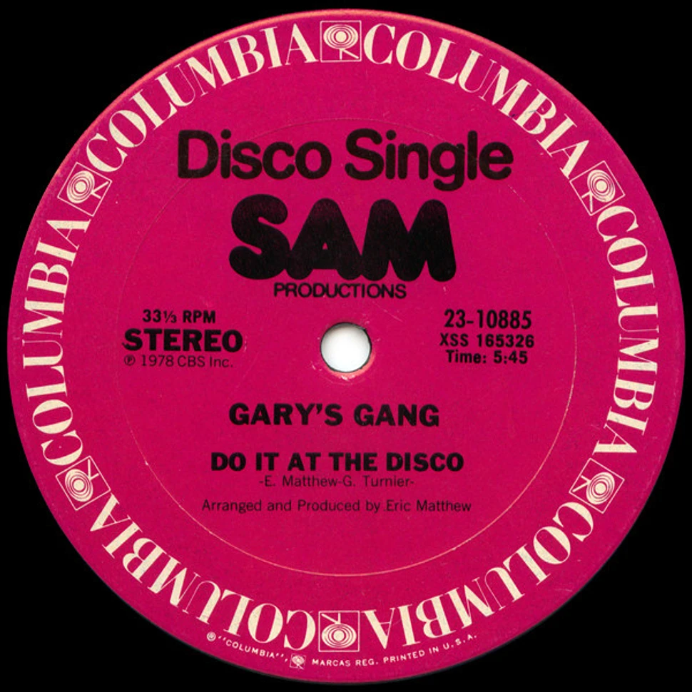 Gary's Gang - Keep On Dancin' / Do It At The Disco