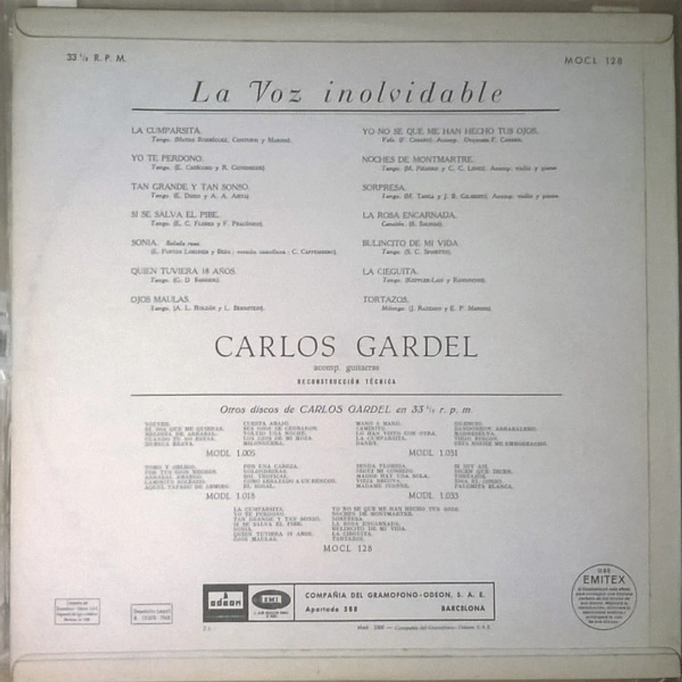 Carlos Gardel - La Voz Inolvidable