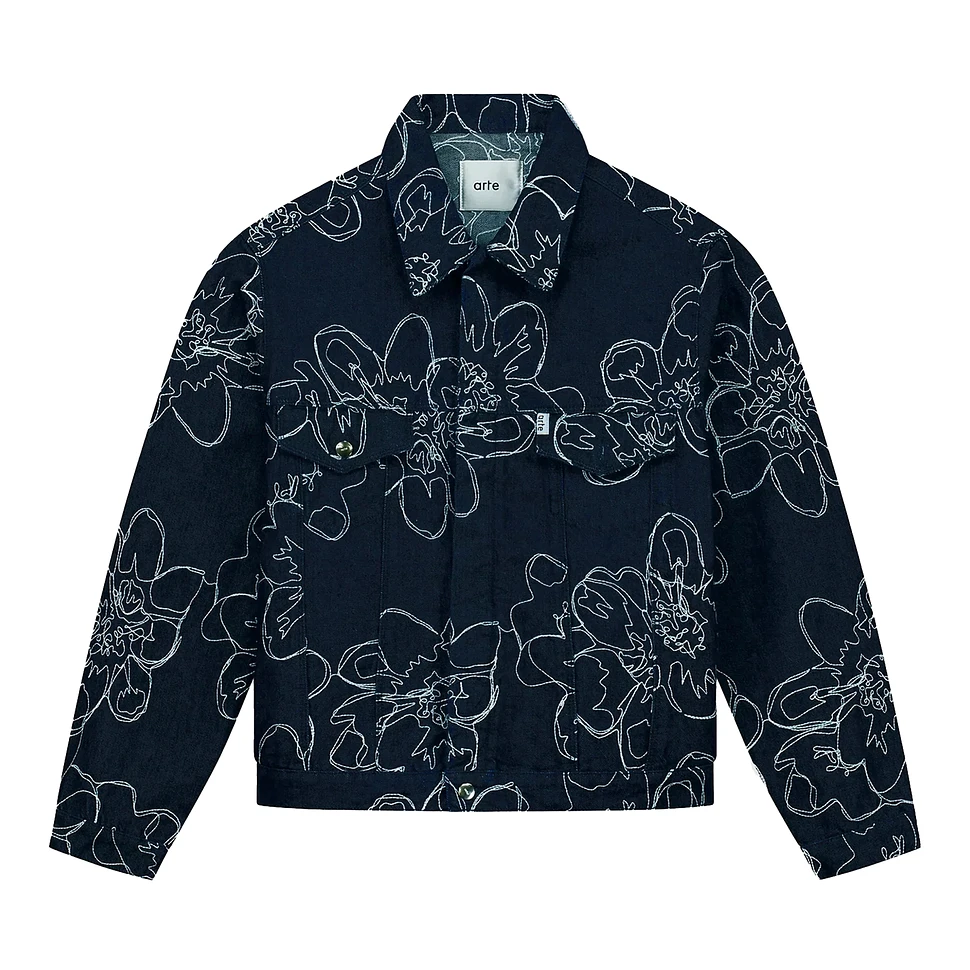 Arte Antwerp - Flower Stitch Denim Jacket