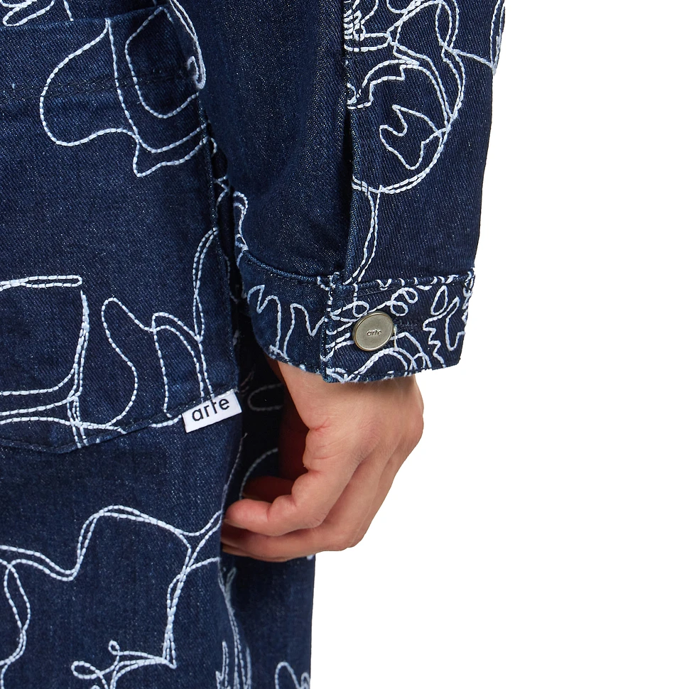 Arte Antwerp - Flower Stitch Denim Jacket