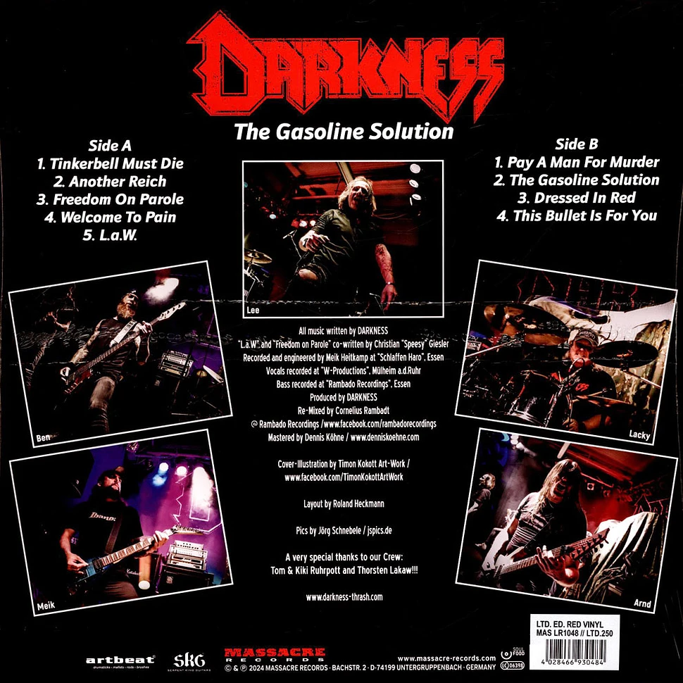 Darkness - The Gasoline Solution Red Vinyl Edition