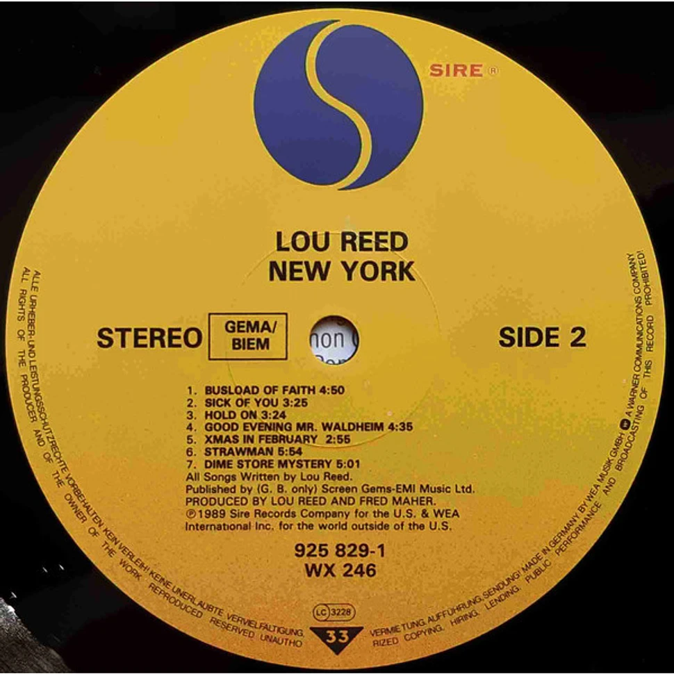 Lou Reed - New York