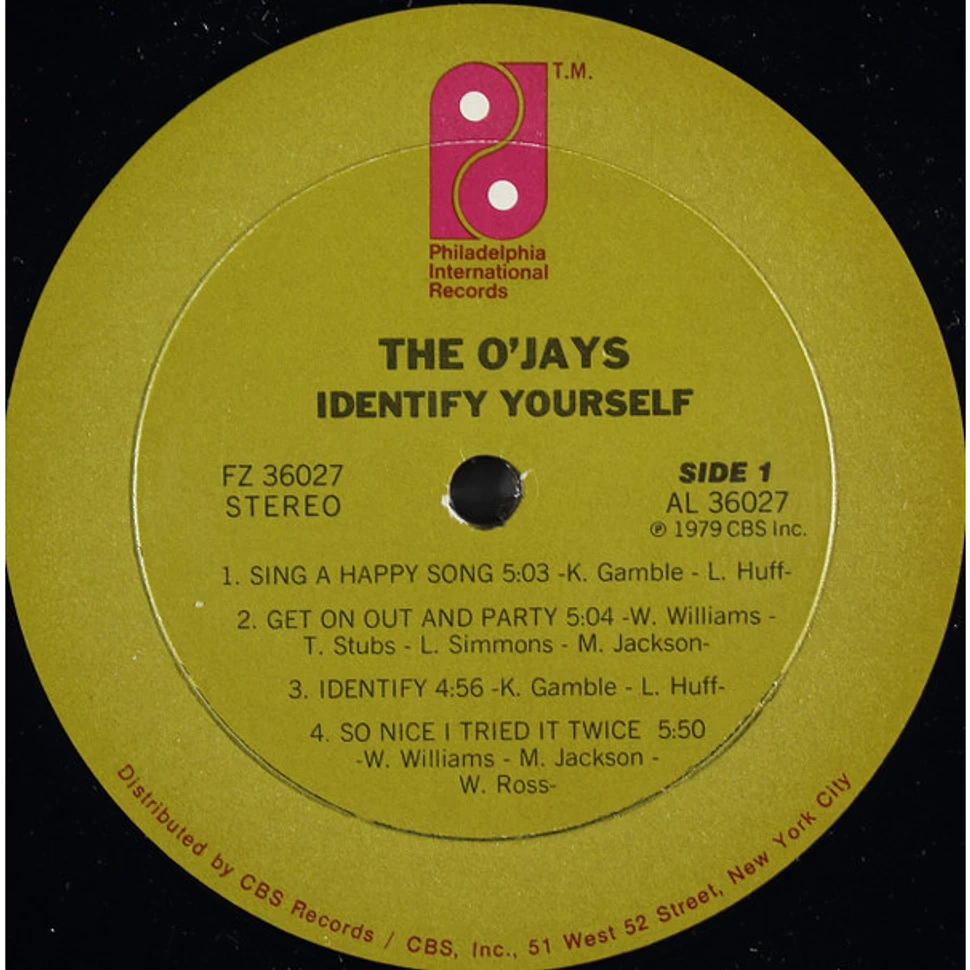The O'Jays - Identify Yourself