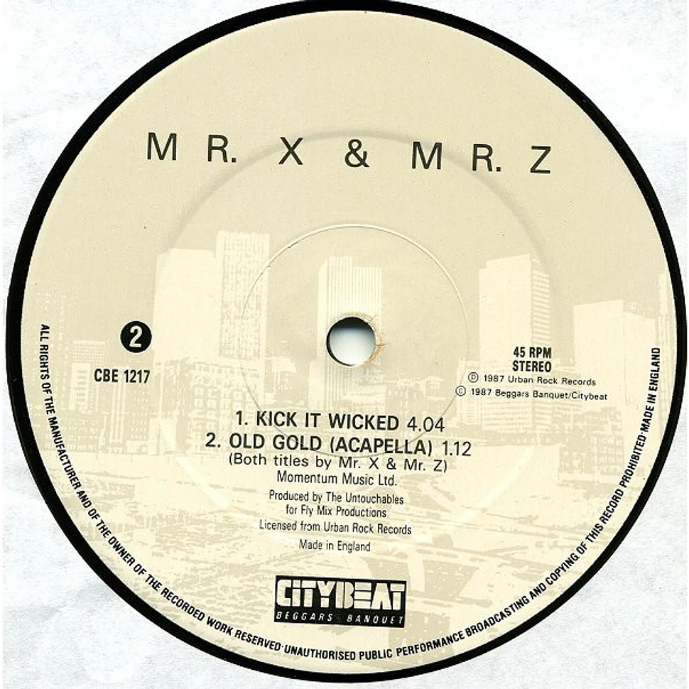 Mr. X & Mr. Z - Mr. X & Mr. Z Drink Old Gold