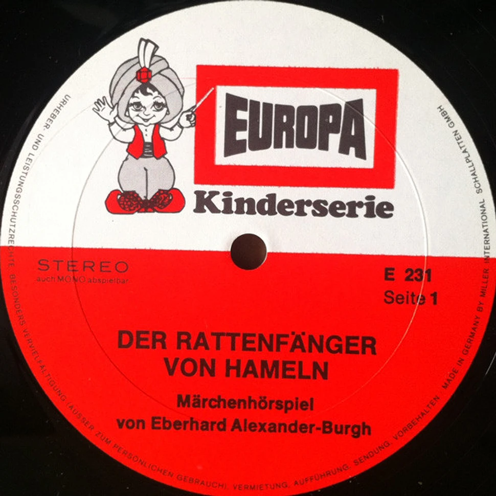 Eberhard Alexander-Burgh / August Kopisch - Der Rattenfänger Von Hameln / Die Heinzelmännchen Von Köln