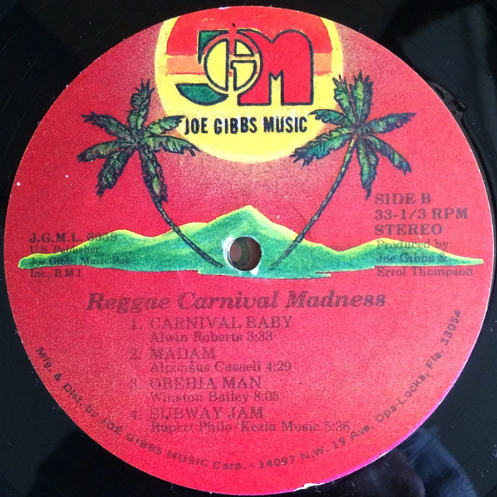 Joe Gibbs & The Professionals - Reggae Carnival Madness