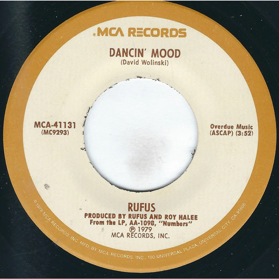 Rufus & Chaka Khan / Rufus - Do You Love What You Feel / Dancin' Mood