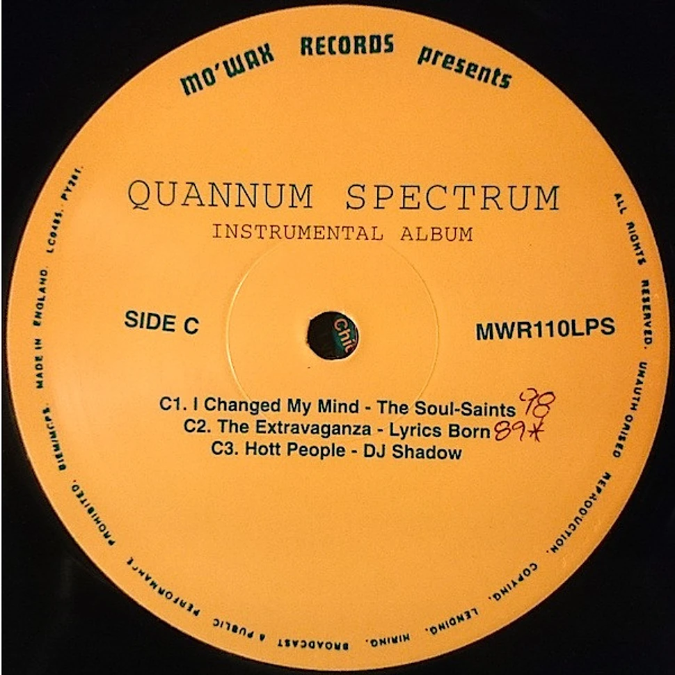 V.A. - Quannum Spectrum Instrumentals