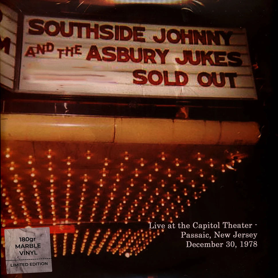 Southside Johnny And The Asbury Jukes - Live At The Capitol Theater December 30. 1978 Yellow Marbled Vinyl Edition