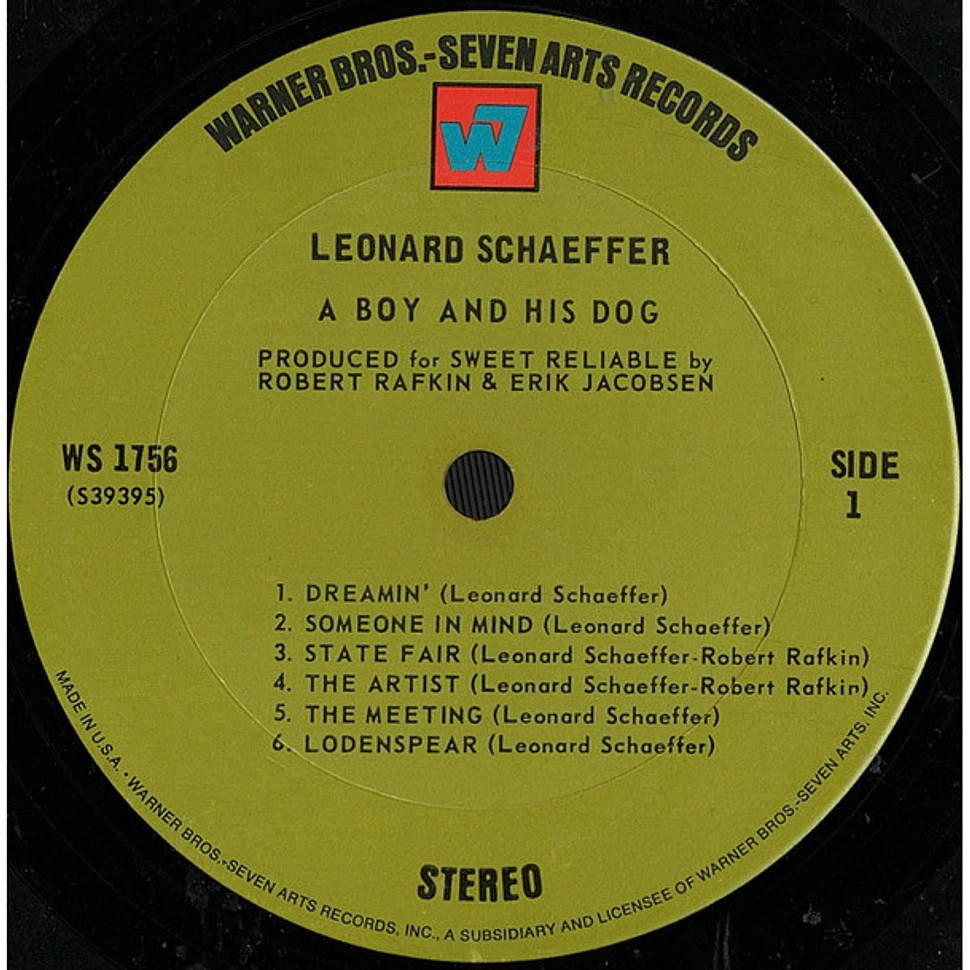 Leonard Schaeffer - A Boy And His Dog