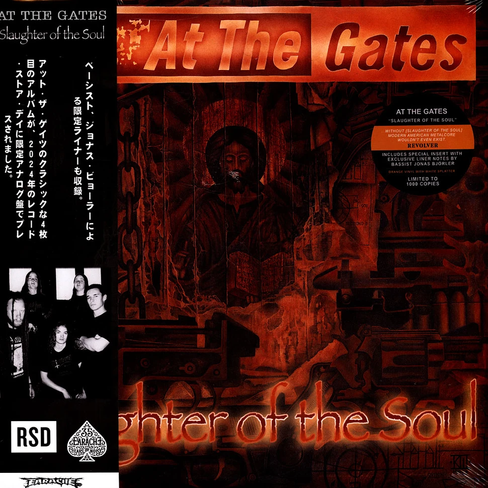 At The Gates - Slaughter Of The Soul Record Store Day 2024 Orange & White Splatter Vinyl Edition