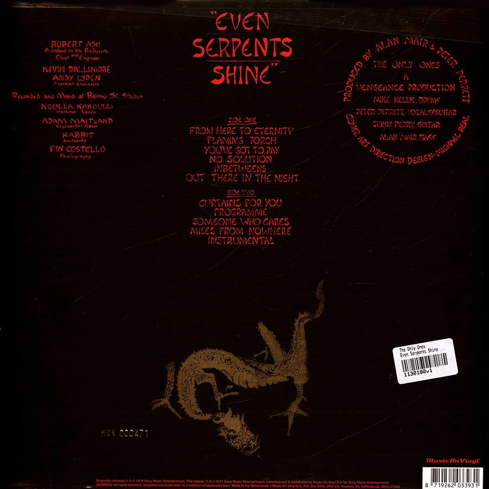 The Only Ones - Even Serpents Shine Flaming Colored Vinyl