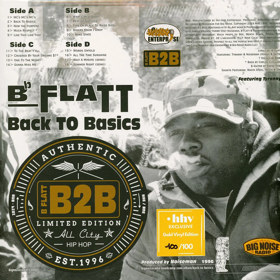 B Flatt - Back To Basics HHV Exclusive Golden Vinyl Edition