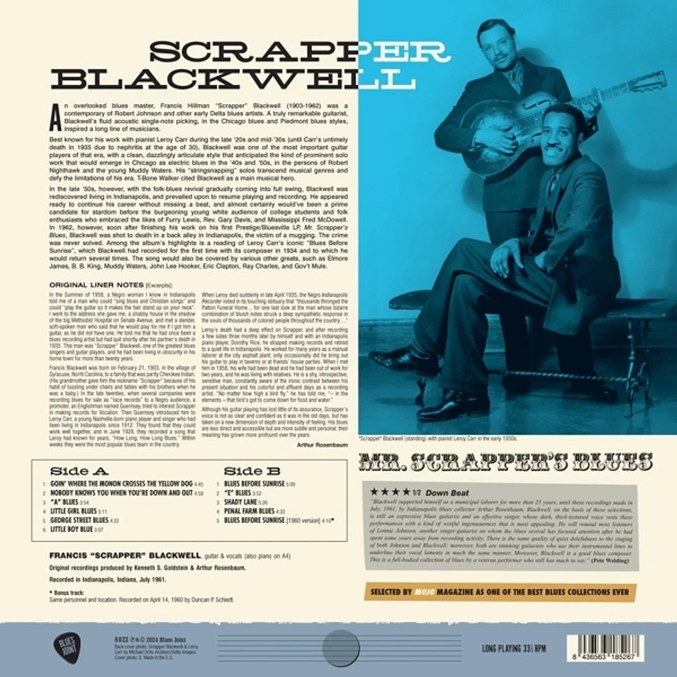 Scrapper Blackwell - Mr. Scrapper's Blue Vinyl Edition