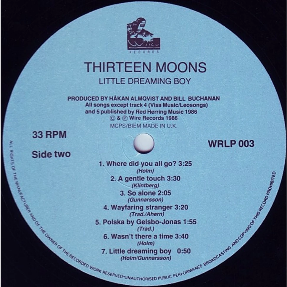 Thirteen Moons - Little Dreaming Boy