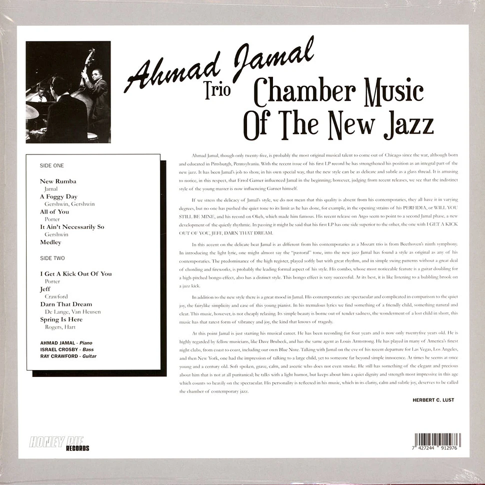 Ahmad Jamal Trio - Chamber Music Of The New Jazz