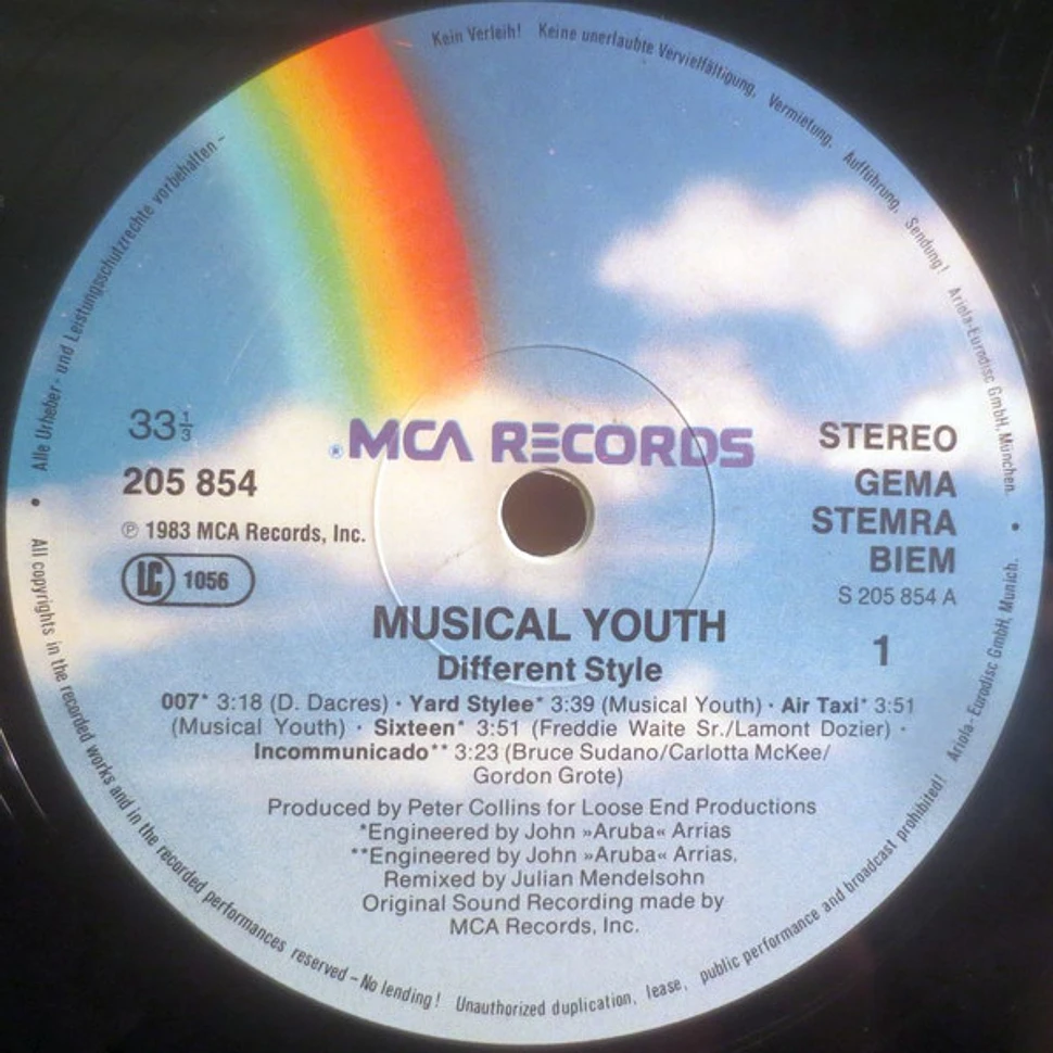 Musical Youth - Different Style