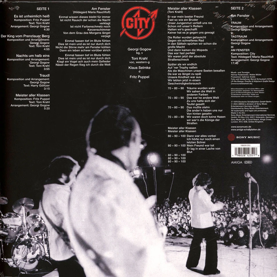 City - Am Fenster Yellow Vinyl Edition