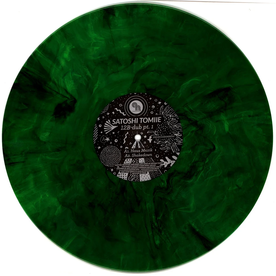 Satoshi Tomiie - 12b-Dub Part 1 Splattered Green Vinyl Edition