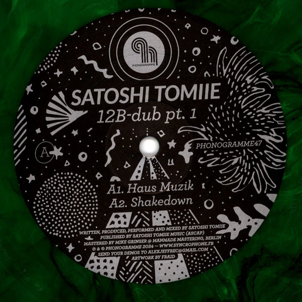 Satoshi Tomiie - 12b-Dub Part 1 Splattered Green Vinyl Edition