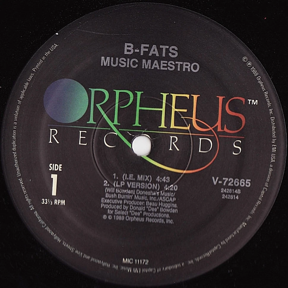 B-Fats - Music Maestro