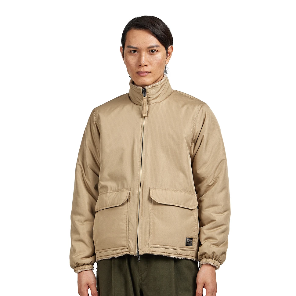 TAION - Non Down Military Reversible Boa Hi Neck Jacket