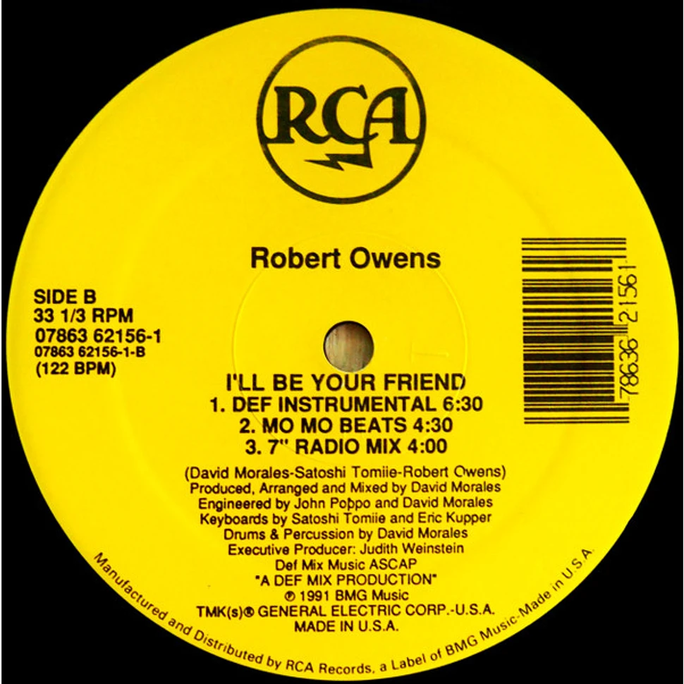 Robert Owens - I'll Be Your Friend