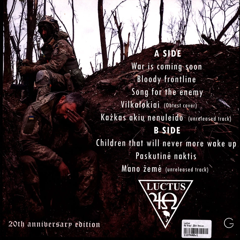 Luctus - Ad Arma! 20th Anniversary Black Vinyl Edition
