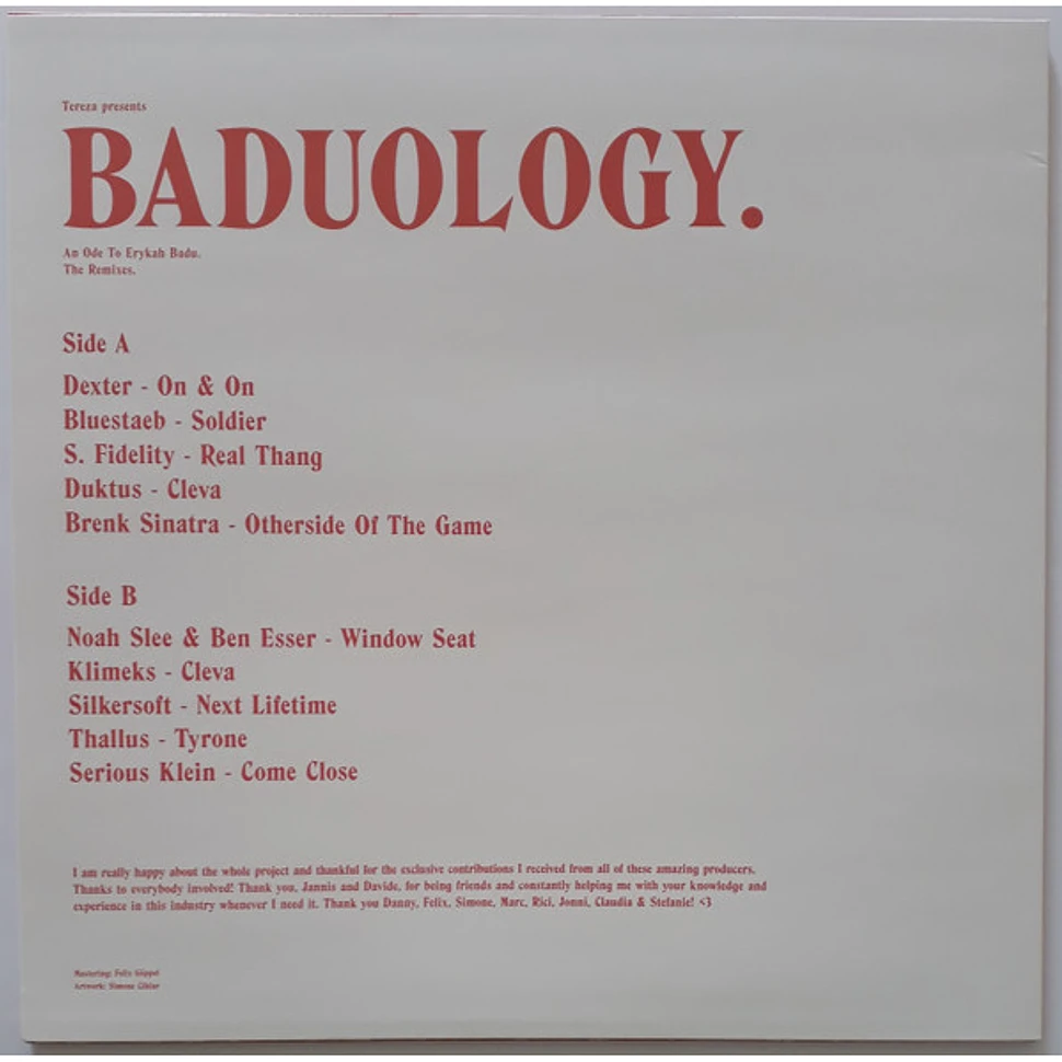 V.A. - Tereza Presents Baduology. An Ode To Erykah Badu. The Remixes.