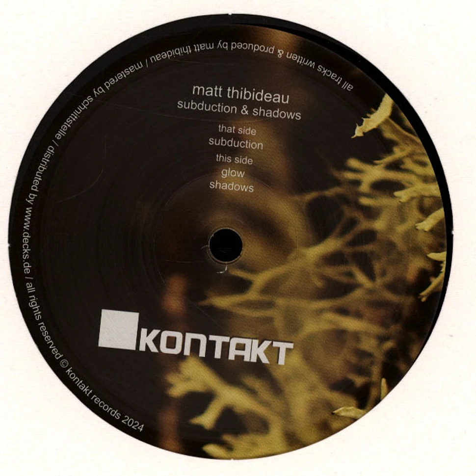 Matt Thibideau - Subduction & Shadows Black Vinyl Edition