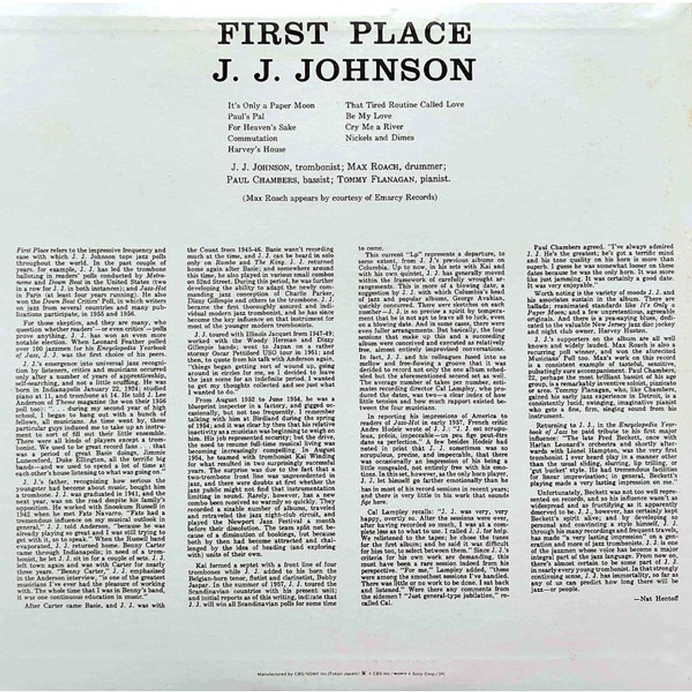 J.J. Johnson - First Place