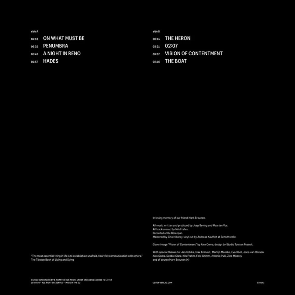 Joep Beving & Maarten Vos - Vision Of Contentment