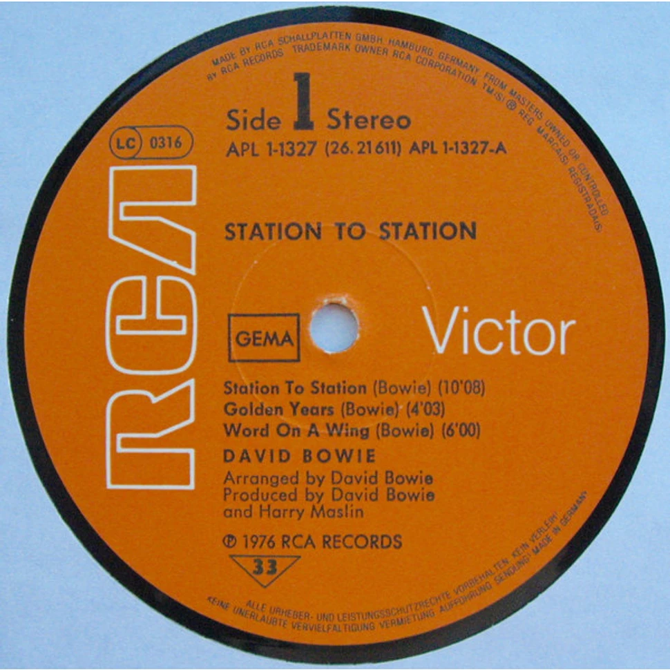 David Bowie - Station To Station