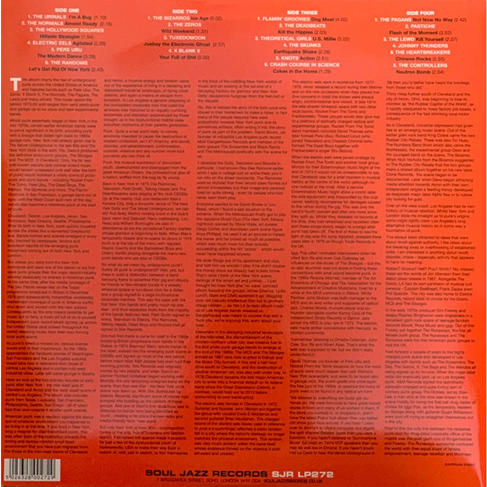 V.A. - Punk 45: Kill The Hippies! Kill Yourself! The American Nation Destroys Its Young (Underground Punk In The United States Of America, 1973-1980 Vol. 1)