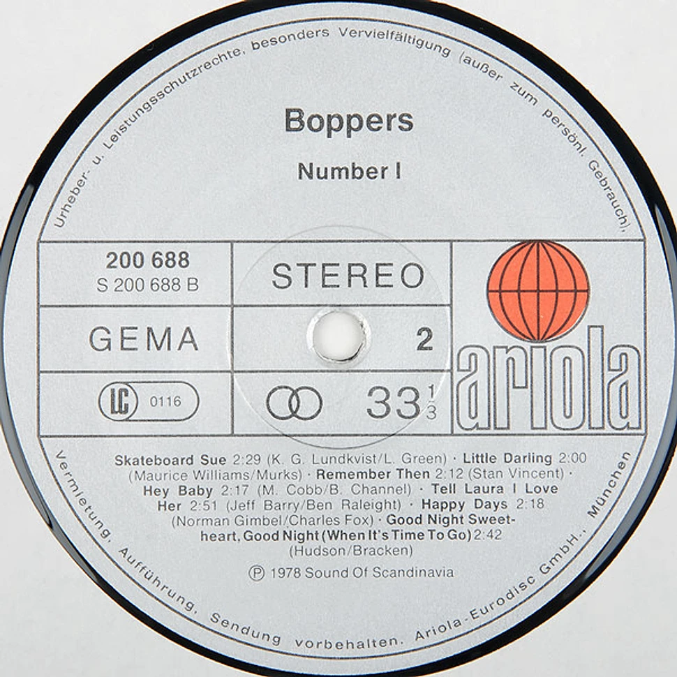 The Boppers - The Boppers Number : 1