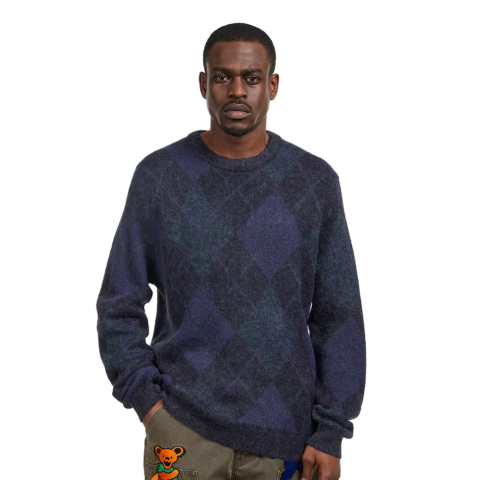 thisisneverthat - Mohair Argyle Knit Sweater