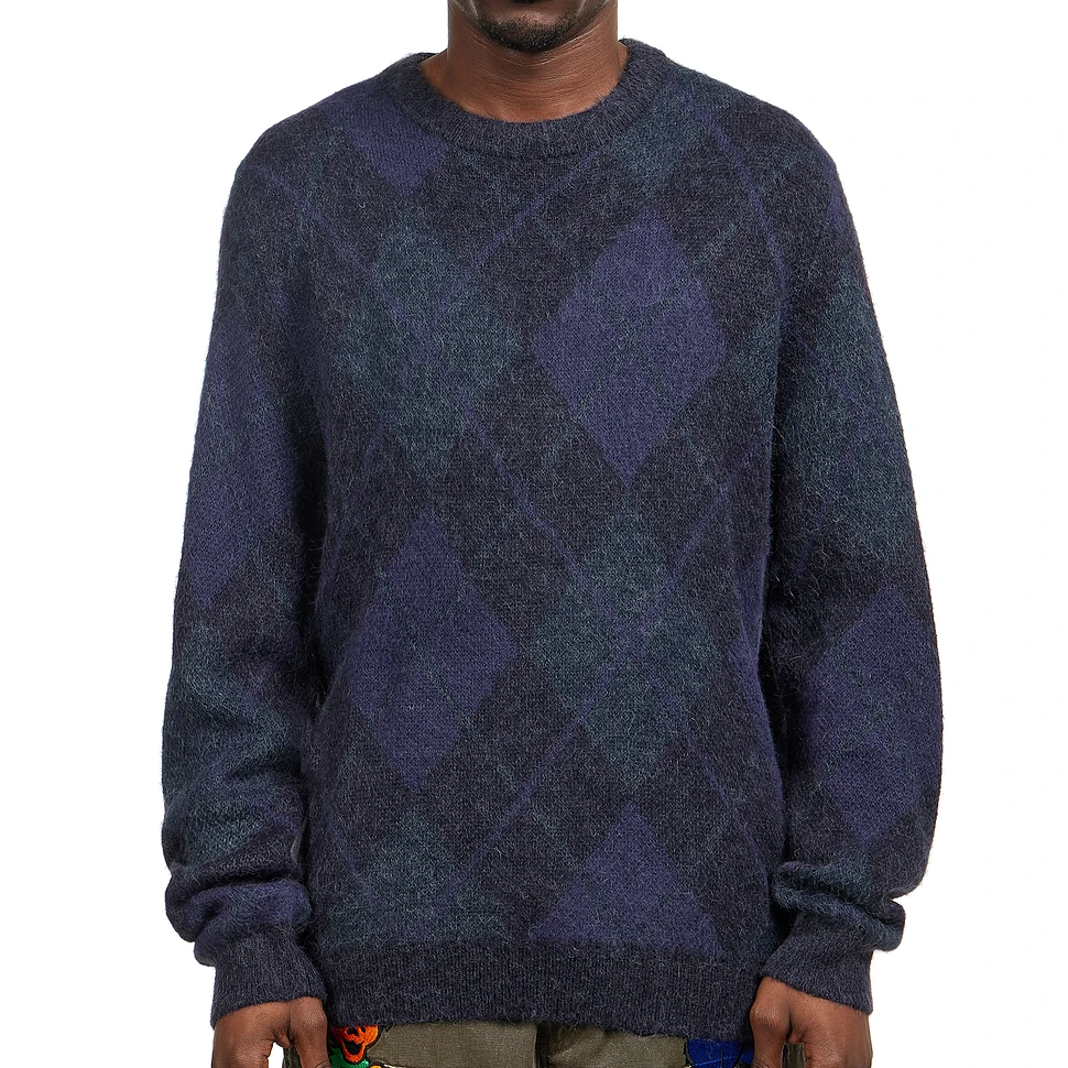 thisisneverthat - Mohair Argyle Knit Sweater